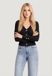 W6YR11Z0950 LS VN ELLIE CARDI SWTR Nero