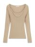 W6YR22Z0966 LS MEGAN SWTR  Beige