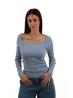 W6YR22Z0966 LS MEGAN SWTR  Azzurro