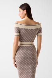 W6YR19Z0962 OFF SHOULDER LISE 4G LOGO SWTR Marrone Beige