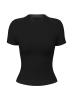 W6YR31Z1023 SS SHEER YOKE PERILLA RIBBE Nero 