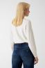 W6YR27Z0975 BAT SLEEVE GEMMA LOGO SWTR Bianco
