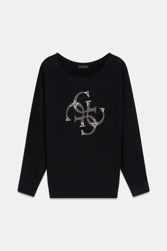 W6YR27Z0975 BAT SLEEVE GEMMA LOGO SWTR Nero 