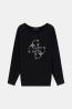 W6YR27Z0975 BAT SLEEVE GEMMA LOGO SWTR Nero 