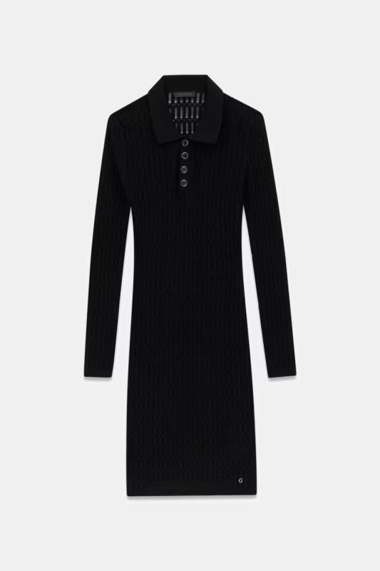 W6YK31Z0954 LS POLO MELISSA SWTR DRESS Nero 