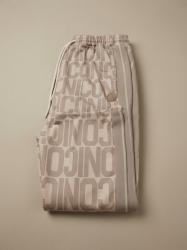 IDP010 PANTALONE C/ BANDINA ALL-OVER  Avorio