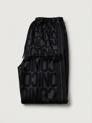 IDP010 PANTALONE C/ BANDINA ALL-OVER  Nero