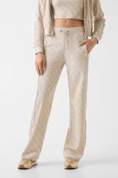 V6YB02K4783 4G ALLOVER JACQUARD WIDE LEG P Beige