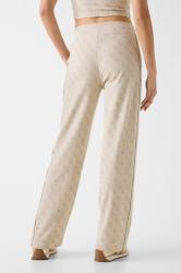 V6YB02K4783 4G ALLOVER JACQUARD WIDE LEG P Beige