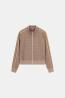 V6YQ28K5183 4G ALLOVER JACQUARD FULL ZIP beige chiaro