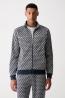 Z6YQ16K4620 PARIMO HIGH NECK FULL ZIP SWEA  Blu
