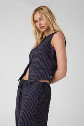 W6YH01W2578  GJ FITTED PINSTRIPE VEST  Blu