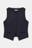 W6YH01W2578  GJ FITTED PINSTRIPE VEST  Blu