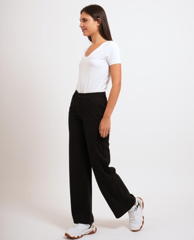 W6YB09K4216 GJ 5 POCKET WIDE LEG Nero 