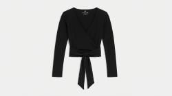 W6YP11K3816 GJ BUTTER SOFT WRAP TOP Nero