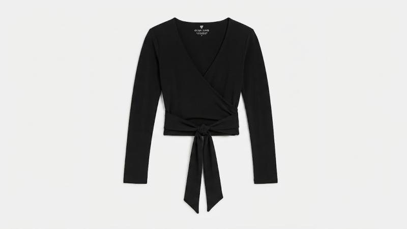 W6YP11K3816 GJ BUTTER SOFT WRAP TOP Nero
