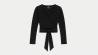 W6YP11K3816 GJ BUTTER SOFT WRAP TOP Nero