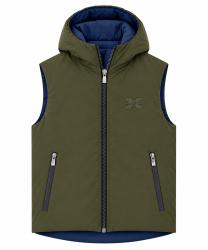 GILET JACKET KASIB(REVERSIBLE) GREEN FOREST NIGHT