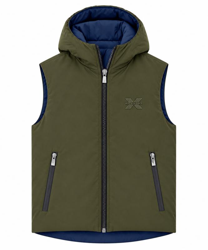 GILET JACKET KASIB(REVERSIBLE) GREEN FOREST NIGHT