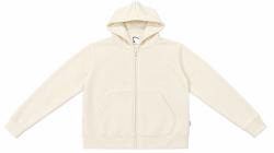 OE1F2W6F26 FELPA CAPP FULL ZIP Bianco