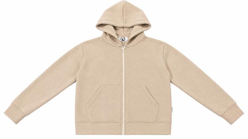 OE1F2W6F26 FELPA CAPP FULL ZIP Tortora