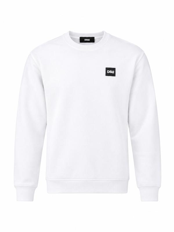 F62A315 FELPA GIROCOLLO  Bianco