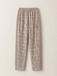 IDP010 PANTALONE C/ BANDINA ALL-OVER  Avorio