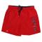 H32103 SWIM PANT WITH MACRO LOGO ON FRONT Rosso