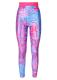LEGGINS LYCRA PRINT ANIMALIER Azzurro Multicolore