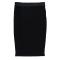 DENISA STRIPED SKIRT Nero