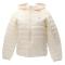 GJ HOODED PUFFER WOMAN Bianco Panna