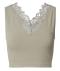 RAQUEL LACE SEAMLESS TOP SWTR Verde Militare