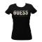 CN SS GLITTER DEGRADE LOGO TEE Nero