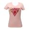 SS CN TRIANGLE BEADS TEE Rosa