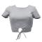 CROCUS RIB ACTIVE SS TOP Grigio