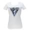 SS CN TRIANGLE FLOWER TEE Bianco