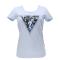 SS CN TRIANGLE FLOWER TEE Azzurro