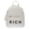 Zaino Richmond traforato Parez Bianco
