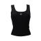 ECO TRIANGLE BLING RIBBED TANK Nero