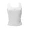 ECO TRIANGLE BLING RIBBED TANK Bianco